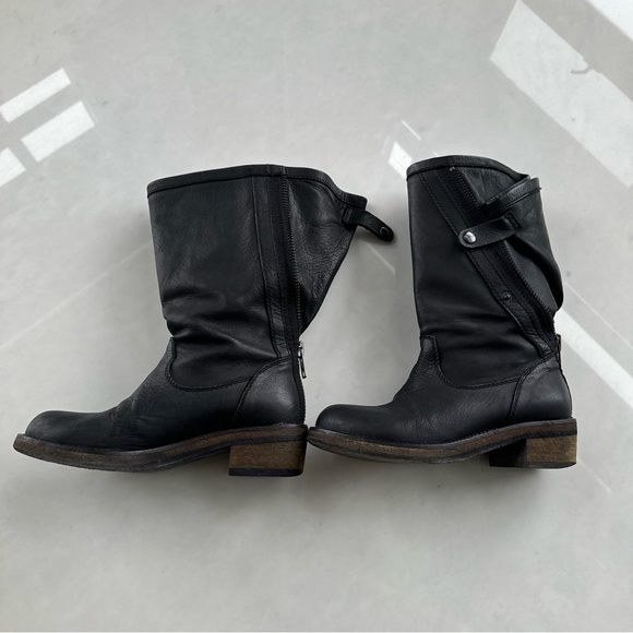 HAIDER ACKERMANN Fall/Winter 2010 Dark Grey Anthracite Leather Boots IT 36.5 - Picture 12 of 16